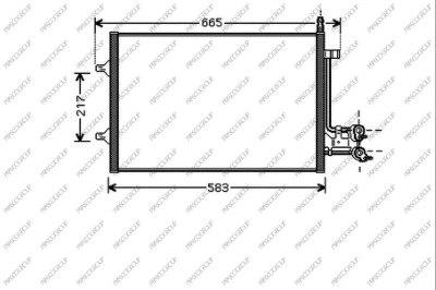 Condenseur, climatisation PRASCO FD340C002