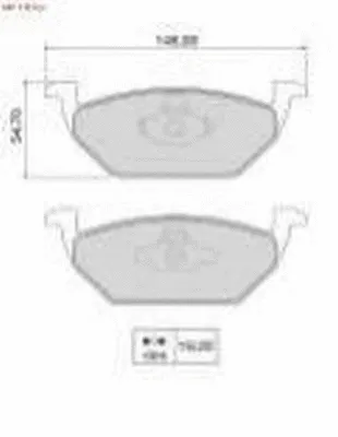 Kit de plaquettes de frein, frein à disque NAKATA NKF 1110P