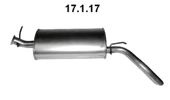 Silencieux arrière EBERSPÄCHER 17.1.17