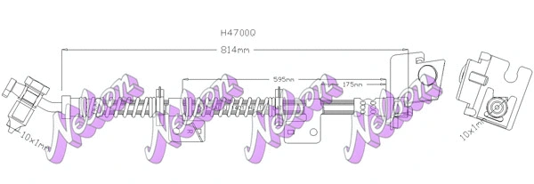 Flexible de frein BROVEX-NELSON H4700Q