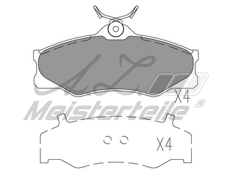 Kit de plaquettes de frein, frein à disque A.Z. Meisterteile AZMT-44-022-1600