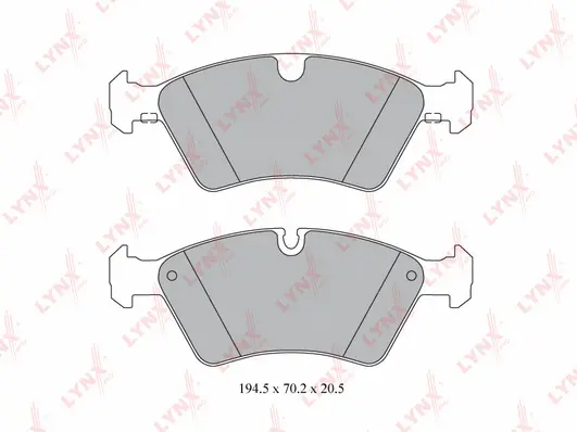 Kit de plaquettes de frein, frein à disque LYNXAUTO BD-5330