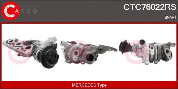 Turbocompresseur, suralimentation CASCO CTC76022RS