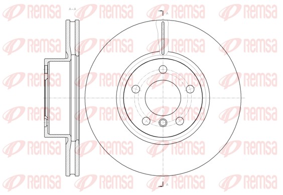 Disque de frein REMSA 61454.10