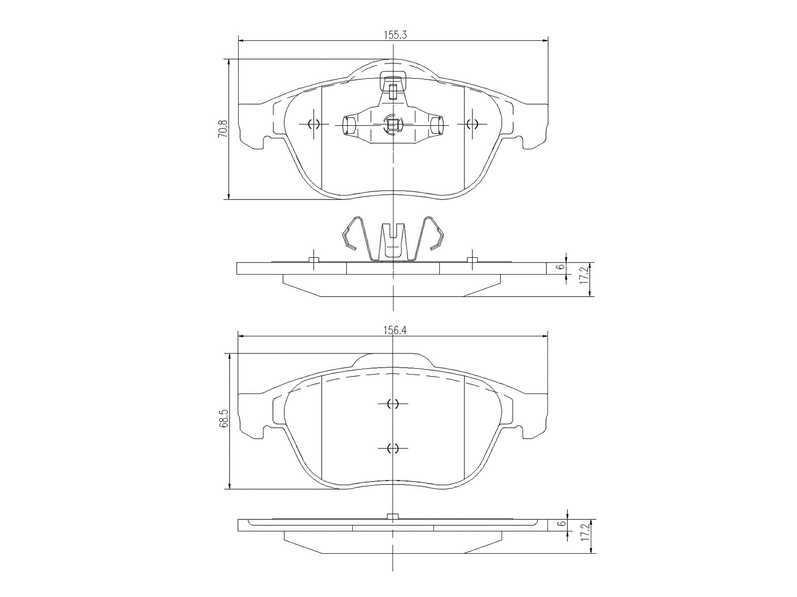 Kit de plaquettes de frein, frein à disque A.Z. Meisterteile AZMT-44-022-1141