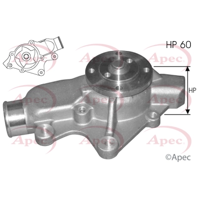 Pompe à eau, refroidissement du moteur APEC AWP1271