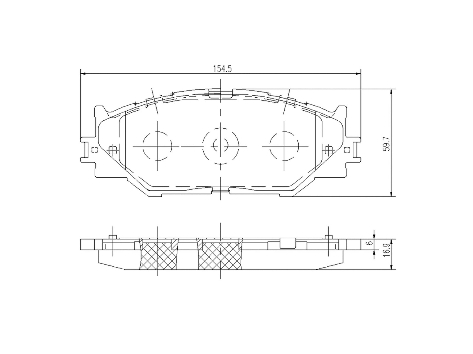 Kit de plaquettes de frein, frein à disque A.Z. Meisterteile AZMT-44-022-1258