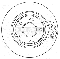 Disque de frein BORG & BECK BBD4521