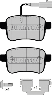 Kit de plaquettes de frein, frein à disque JURATEK JCP4308