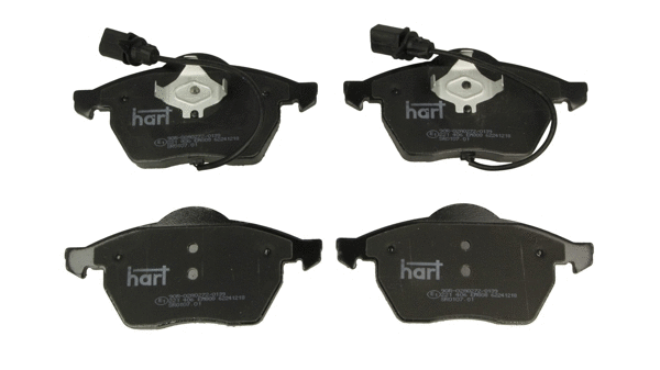Kit de plaquettes de frein, frein à disque HART 221 406