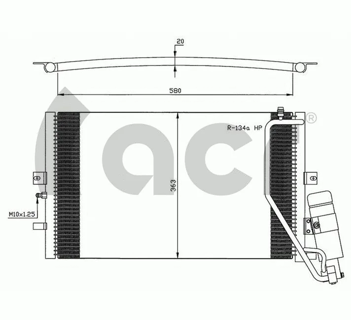 Condenseur, climatisation ACR 300624