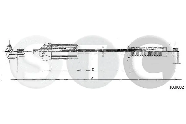 Câble d'accélération STC T480896