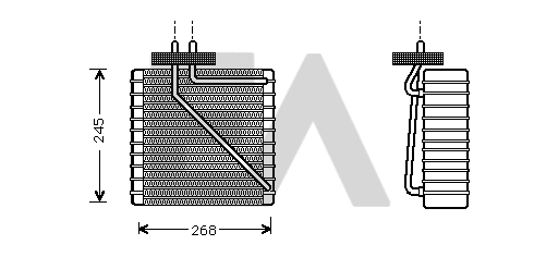 Évaporateur climatisation EACLIMA 43B22009
