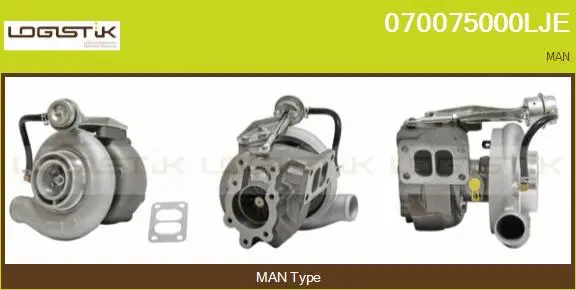 Turbocompresseur, suralimentation LGK 070075000LJE