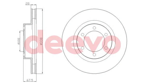Disque de frein DEEVO BD17700