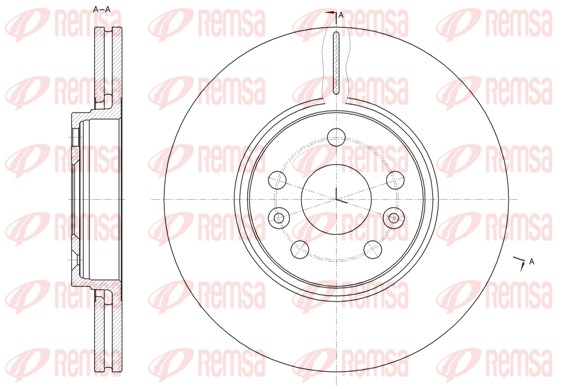 Disque de frein REMSA 61477.10