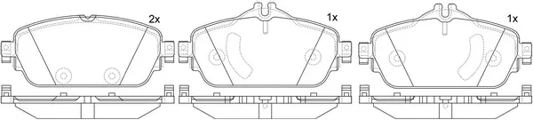 Kit de plaquettes de frein, frein à disque SB BP31021