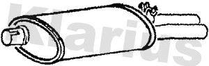 Silencieux central KLARIUS 210258