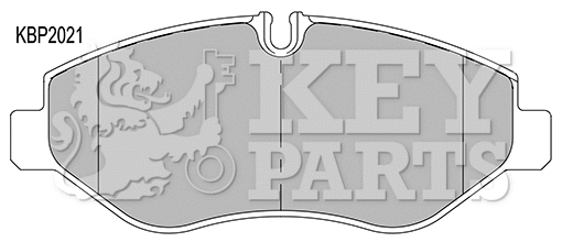 Kit de plaquettes de frein, frein à disque KEY PARTS KBP2021
