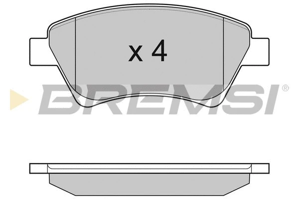Kit de plaquettes de frein, frein à disque BREMSI BP3072