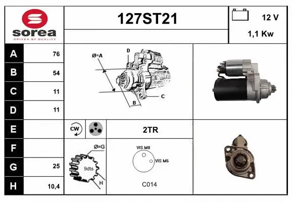 Démarreur STARTCAR 127ST21