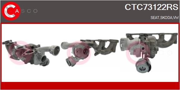 Turbocompresseur, suralimentation CASCO CTC73122RS