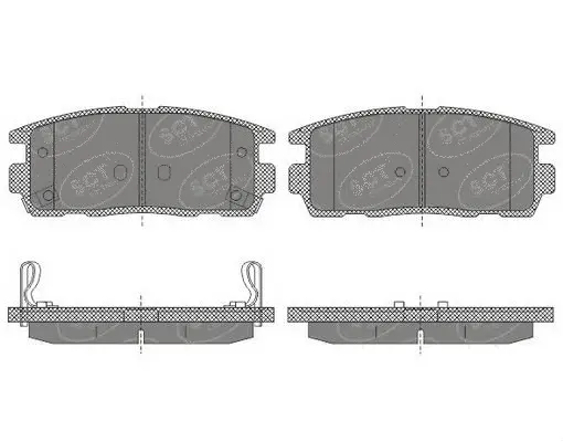Kit de plaquettes de frein, frein à disque SCT - MANNOL SP 647 PR