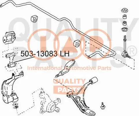 Bras de liaison, suspension de roue IAP QUALITY PARTS 503-13083
