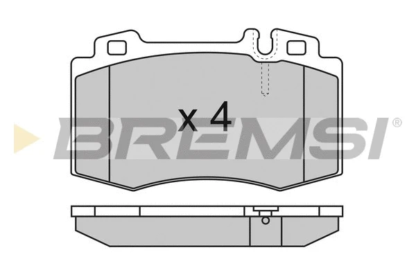 Kit de plaquettes de frein, frein à disque BREMSI BP2986