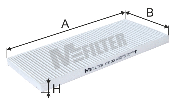 Filtre, air de l'habitacle MFILTER K 9130