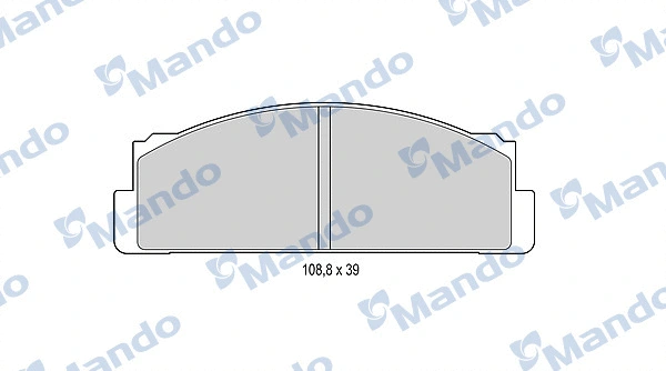 Kit de plaquettes de frein, frein à disque MANDO MBF015053