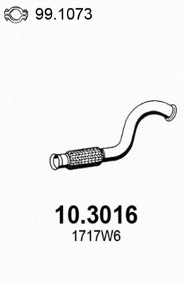 Tuyau d'échappement ASSO 10.3016