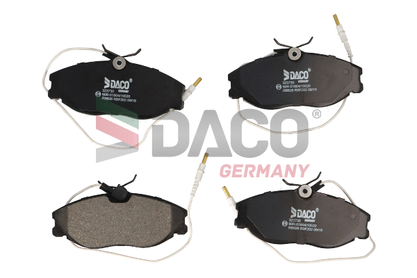 Kit de plaquettes de frein, frein à disque DACO Germany 323730