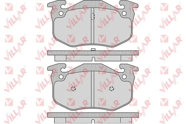 Kit de plaquettes de frein, frein à disque VILLAR 626.0801