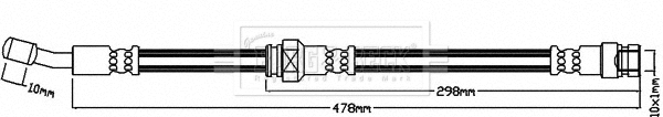 Flexible de frein BORG & BECK BBH8135