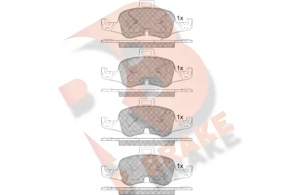 Kit de plaquettes de frein, frein à disque R BRAKE RB2233