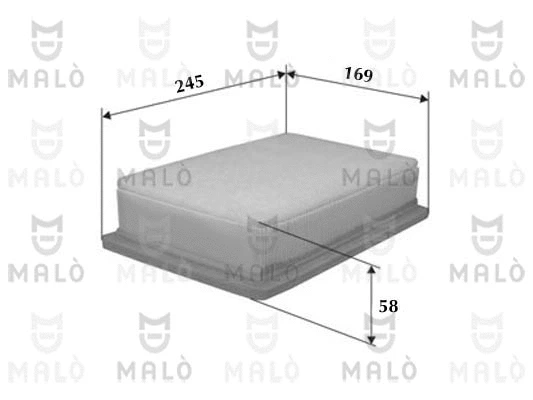 Filtre à air AKRON-MALÒ 1500568
