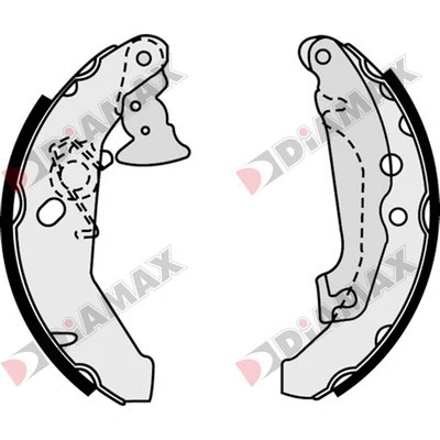 Jeu de mâchoires de frein DIAMAX N01290