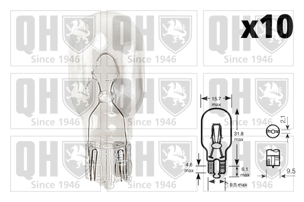 Ampoule, feu clignotant QUINTON HAZELL QBL955