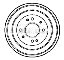 Tambour de frein BORG & BECK BBR7078