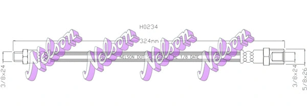 Flexible de frein KAWE H0234