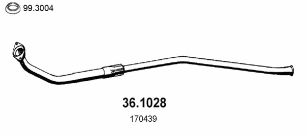 Tuyau d'échappement ASSO 36.1028