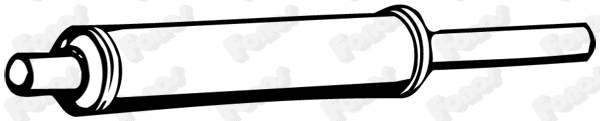 Silencieux avant FONOS 616109