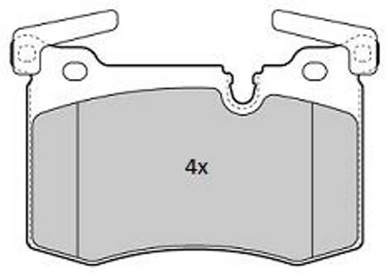 Kit de plaquettes de frein, frein à disque FREMAX FBP-1847