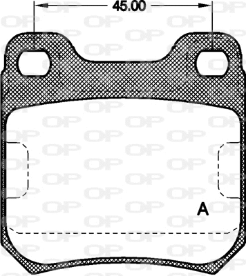Kit de plaquettes de frein, frein à disque OPEN PARTS BPA0239.00