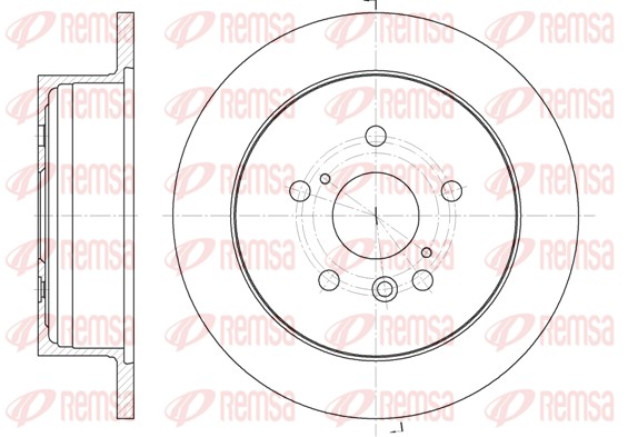 Disque de frein REMSA 61158.00