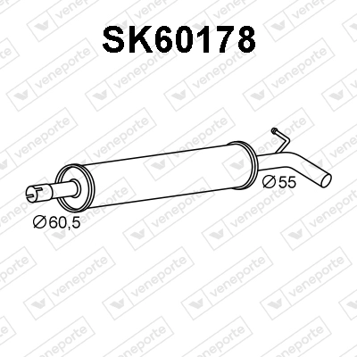 Silencieux avant VENEPORTE SK60178