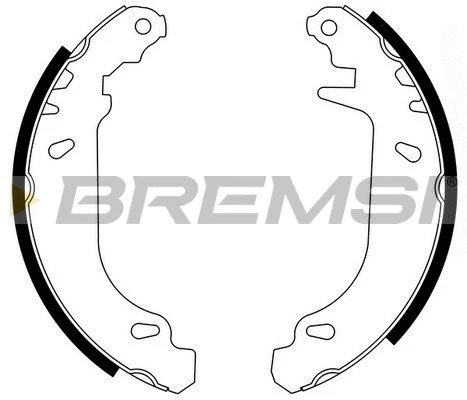 Jeu de mâchoires de frein BREMSI GF0415