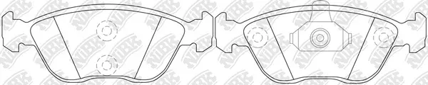 Kit de plaquettes de frein, frein à disque NiBK PN0020