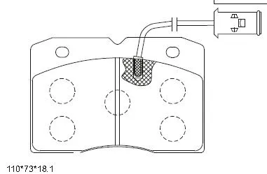 Kit de plaquettes de frein, frein à disque ASIMCO KD7611